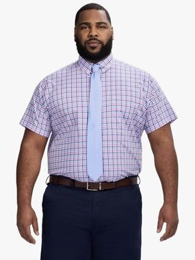 IZOD | all over stretch classic plaid dress shirt